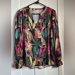 JODIFL Multicolor Jungle Print Blouse